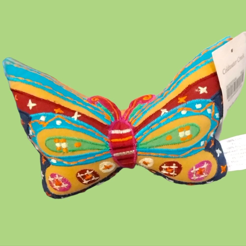 Coldwater Creek Butterfly Pillow ast  bohemian colorful patterns fairy core